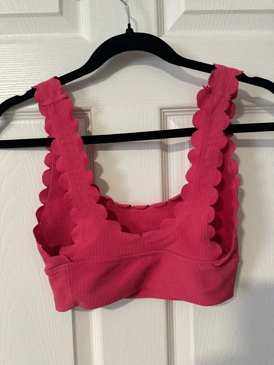 Beach Riot Pink Ribbed Sport Top - Picture 3 of 3